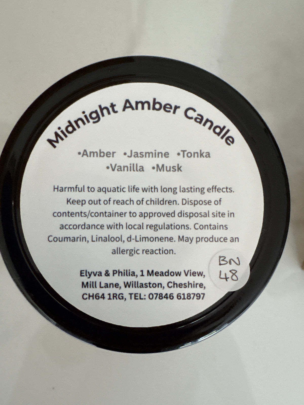 Midnight Amber Candle