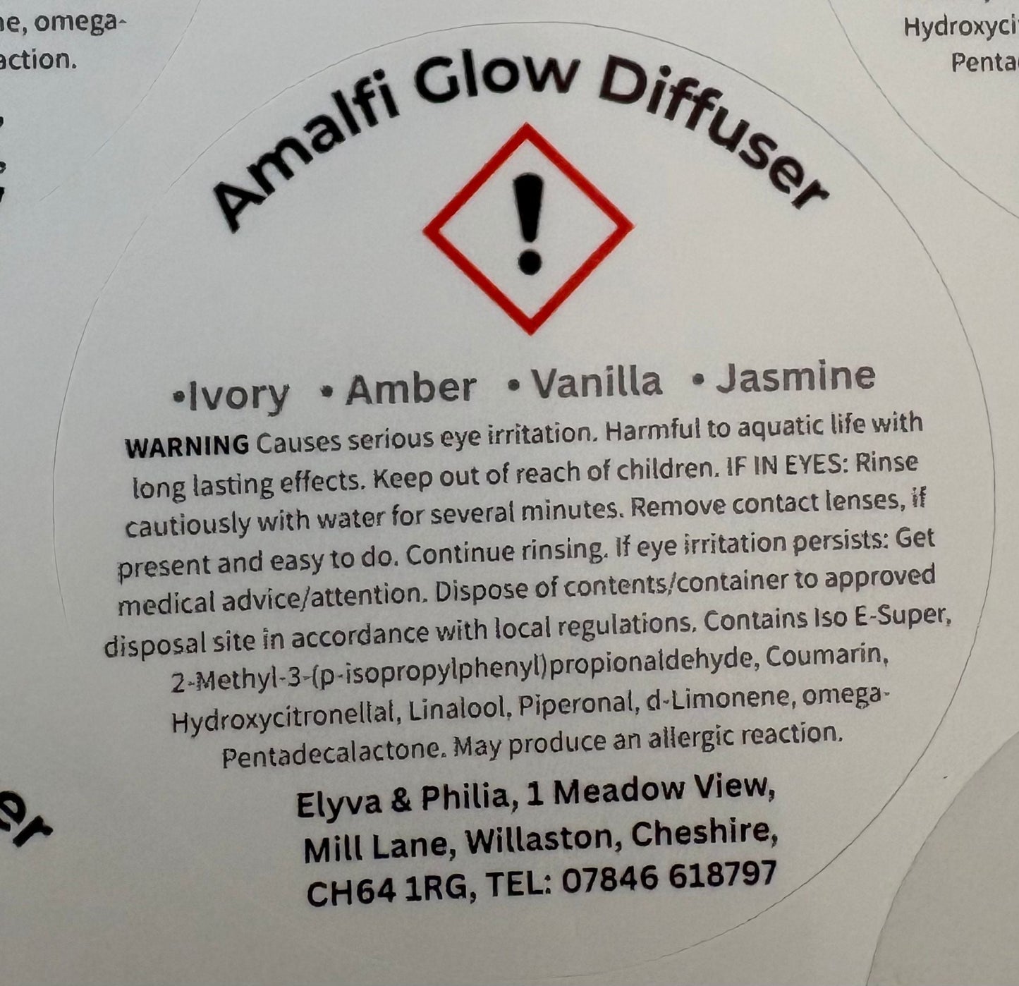 Amalfi Glow Diffuser Refill