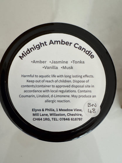 Midnight Amber Candle
