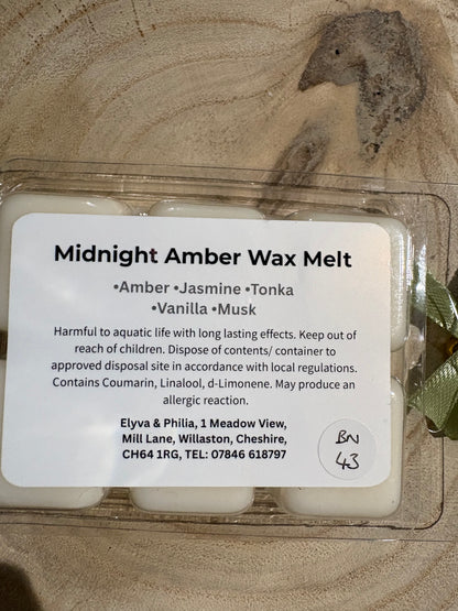 Midnight Amber Wax Melt