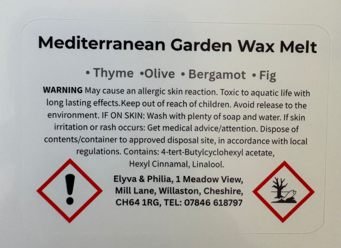 Mediterranean Garden Wax Melt